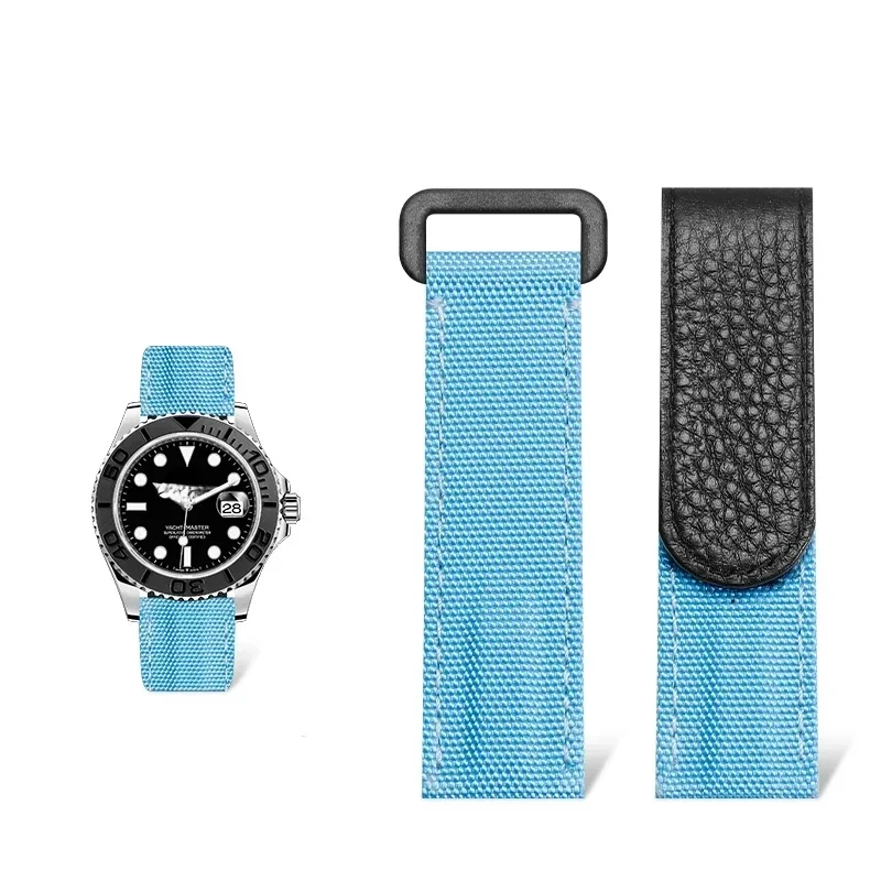 20mm Hook and Loop Fastener Ca - Canvas Strap Watch 评论和价格