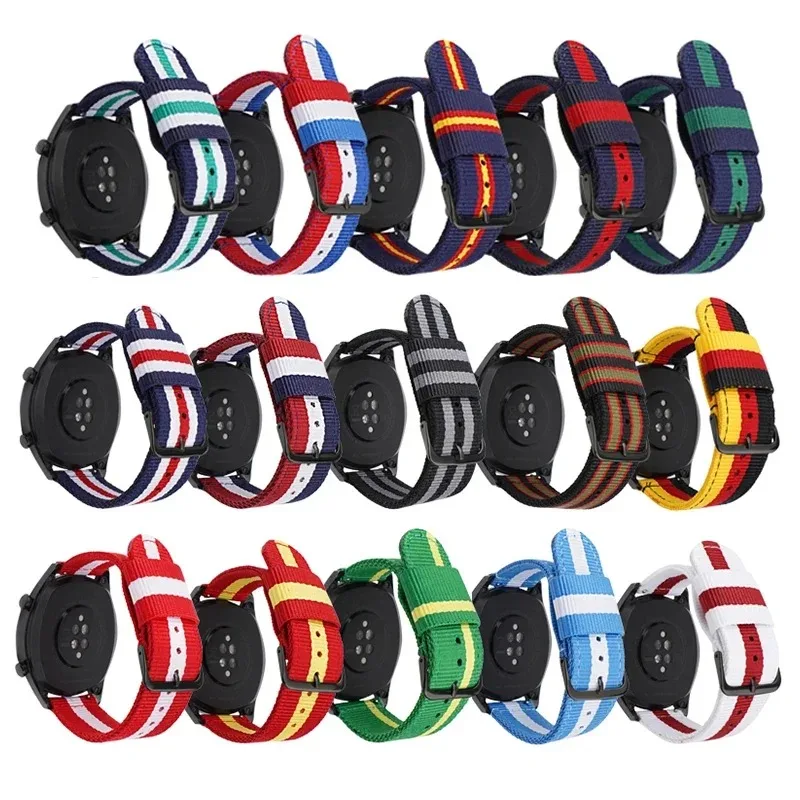Nylon Watch Strap 20mm 22mm Qu - Canvas Strap Watch 评论和价格