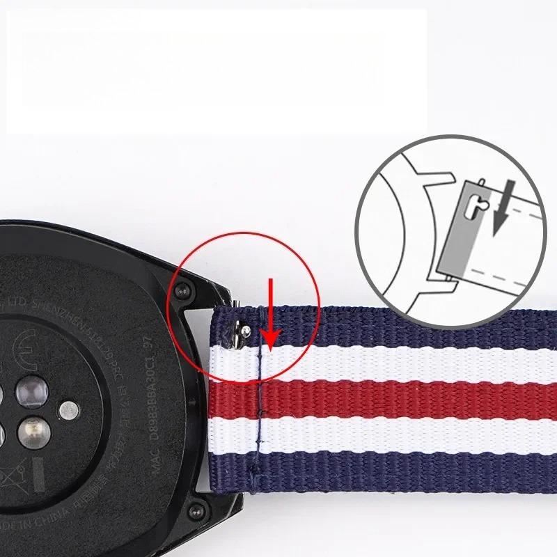 Nylon Watch Strap 20mm 22mm Qu - Canvas Strap Watch 评论和价格