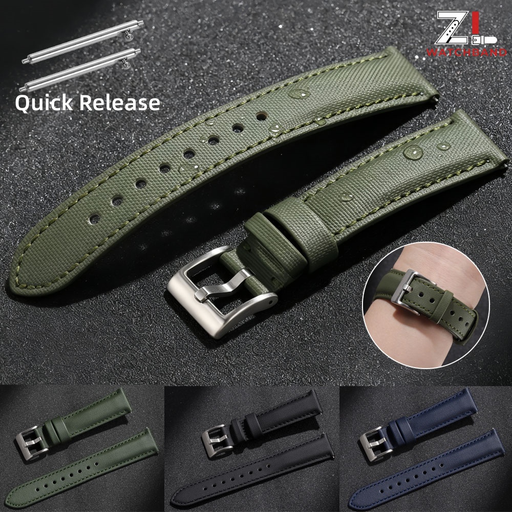 Premium Sailcloth Watch Band f - Canvas Strap Watch 评论和价格