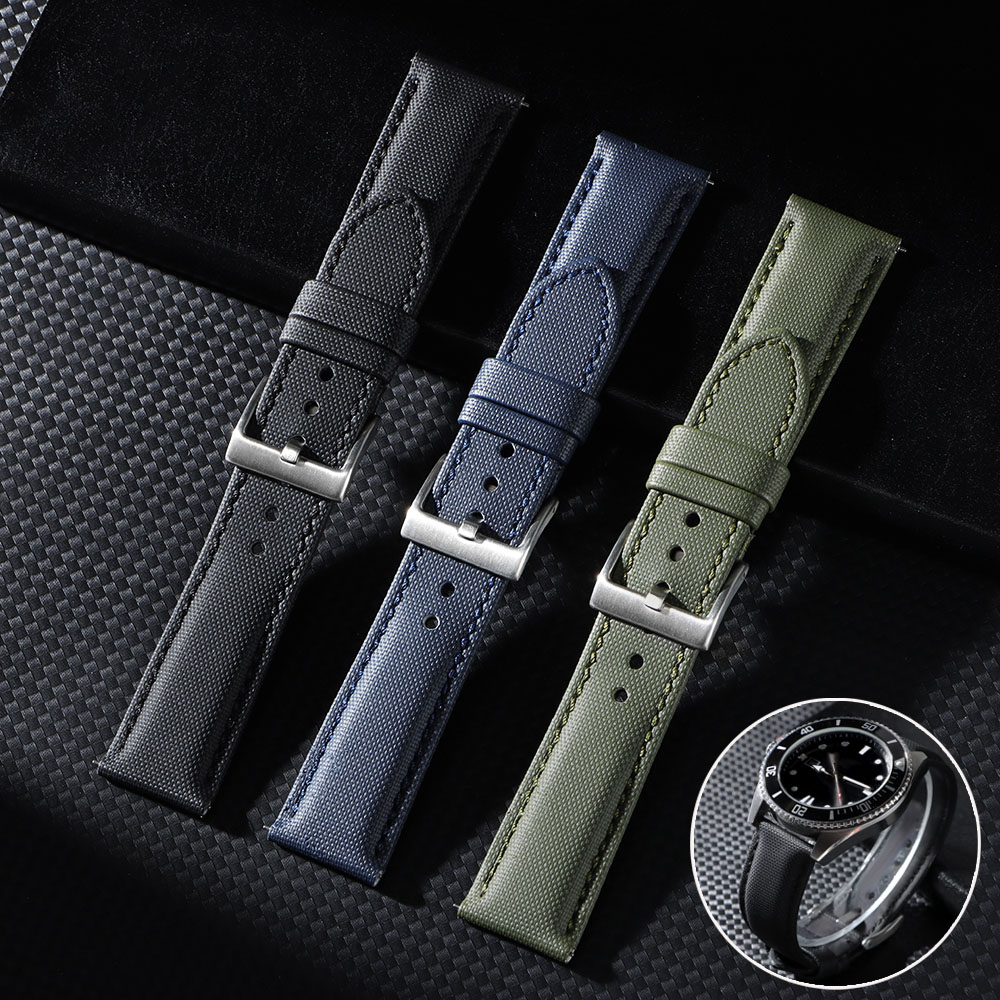 Premium Sailcloth Watch Band f - Canvas Strap Watch 评论和价格