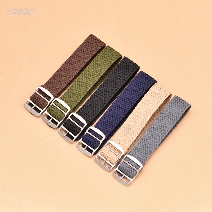 20mm 22mm Black Navy solid col - Perlon Strap Woven 评论和价格