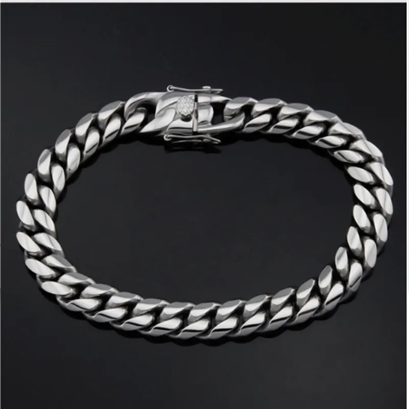 316L Stainless Steel Miami Cur - Butterfly Clasp Deployant 评论和价格