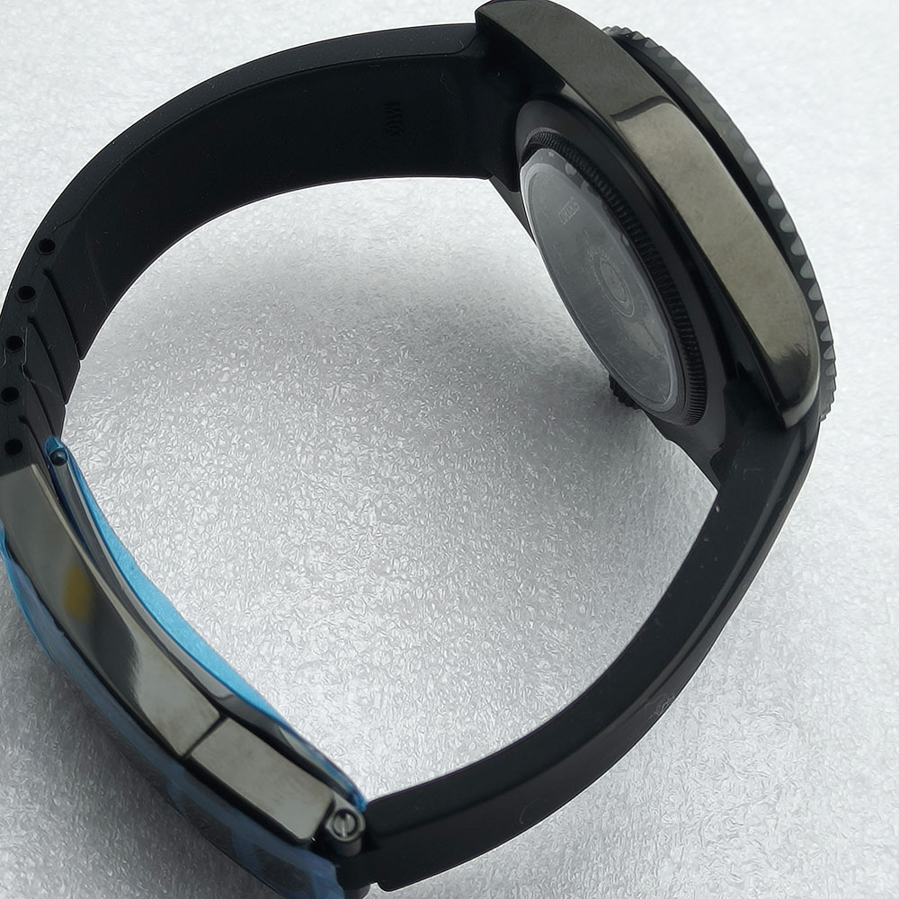40MM NH36 Watch Black Men's St - Stainless Bracelet Diver 评论和价格