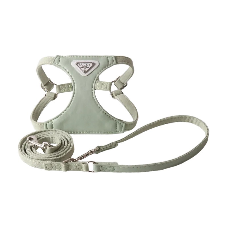 Macaron Chest Harness PU Vest  - Leather Strap Quick Release 评论和价格