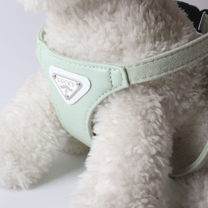 Macaron Chest Harness PU Vest  - Leather Strap Quick Release 评论和价格