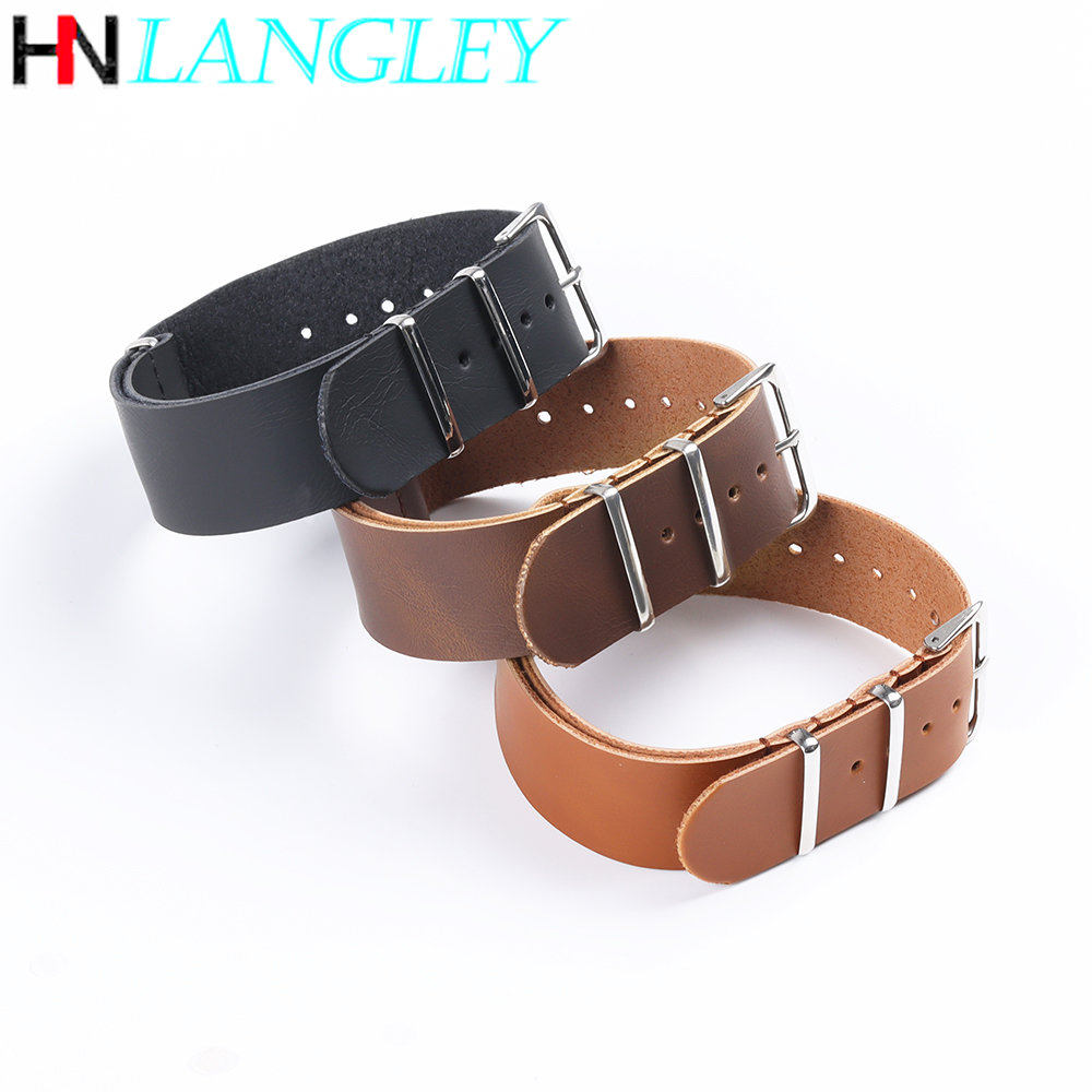 Ultra Thin Leather Watch Band  - Nato Strap Nylon 评论和价格