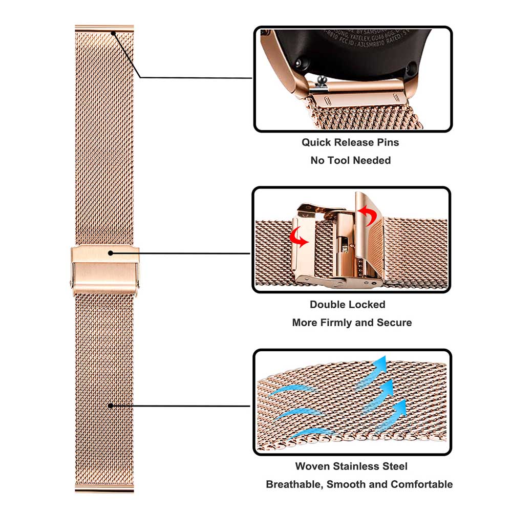 Metal Strap For Samsung Galaxy - Mesh Strap Metal 评论和价格