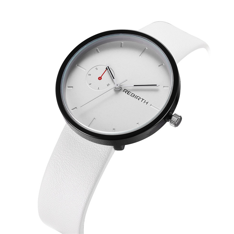 2018 Rebirth Popular Men Women - Leather Watch Band Men 评论和价格