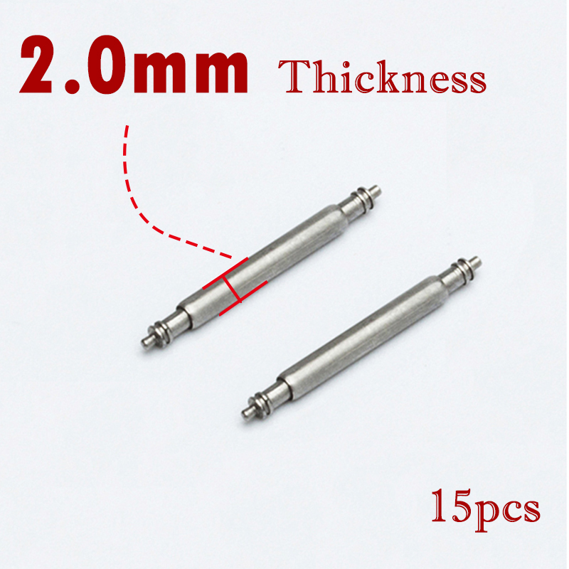 15pcs Watch Band Pin 2.0mm Dia - Spring Bar Tool Set 评论和价格