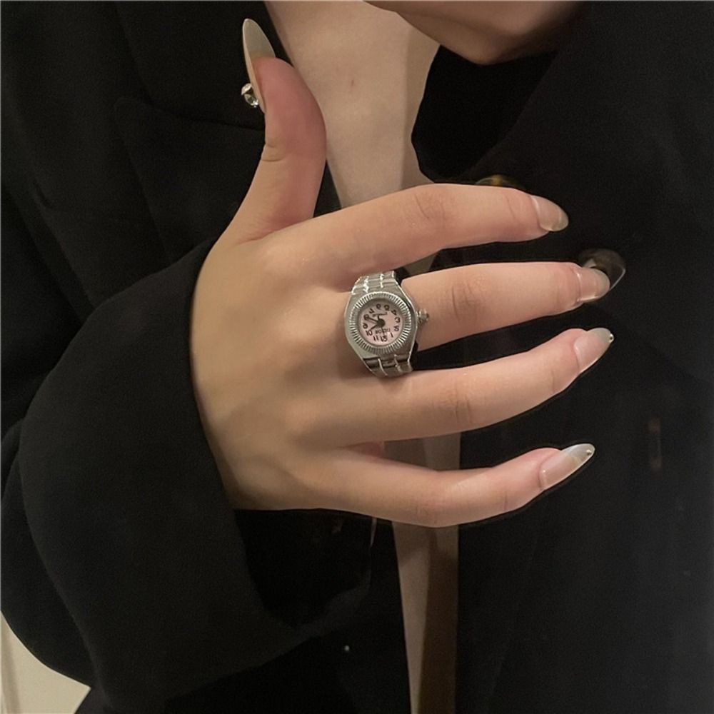 Punk Mini Finger Watch Rings A - Canvas Strap Watch 评论和价格