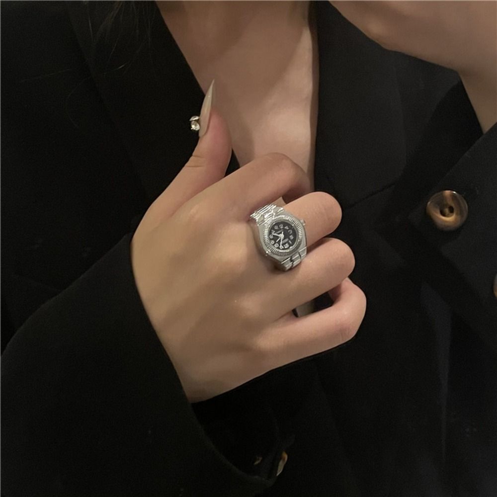Punk Mini Finger Watch Rings A - Canvas Strap Watch 评论和价格