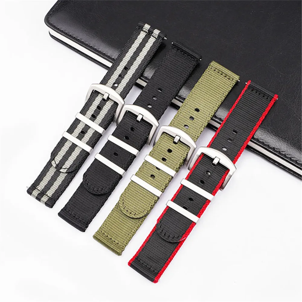 18/20/22/24mm Nylon Strap Men  - Canvas Strap Watch 评论和价格
