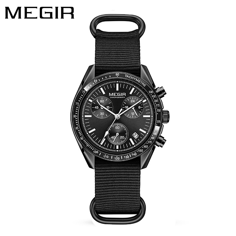MEGIR 2247 New Luxury Men's Wa - Canvas Strap Watch 评论和价格