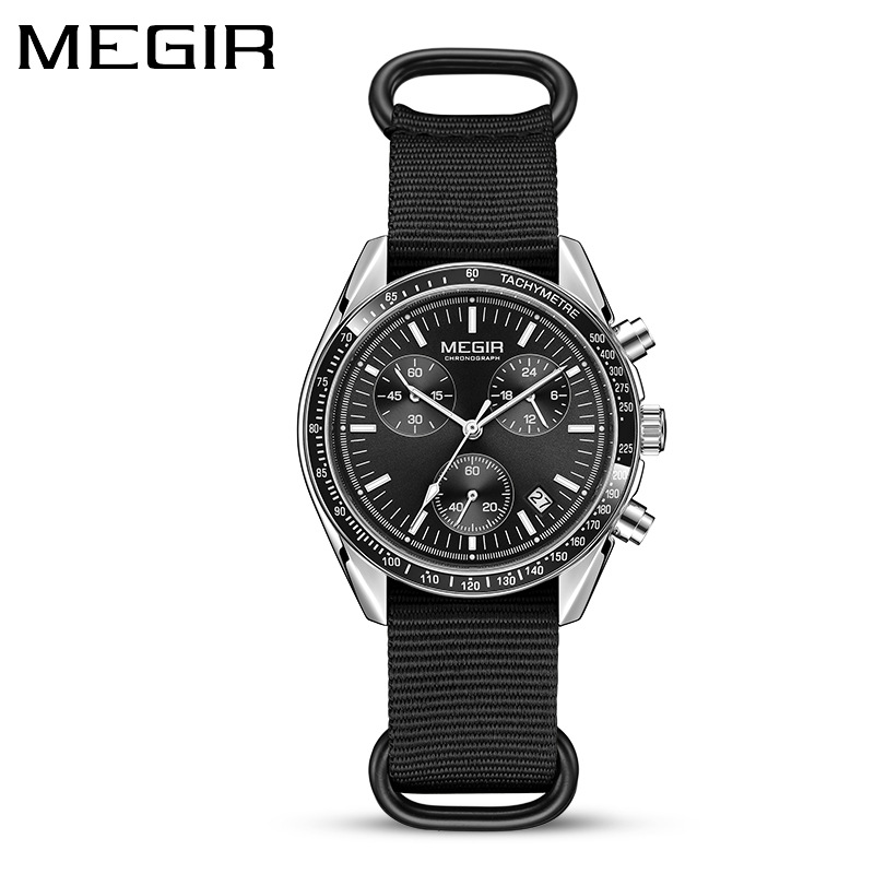 MEGIR 2247 New Luxury Men's Wa - Canvas Strap Watch 评论和价格