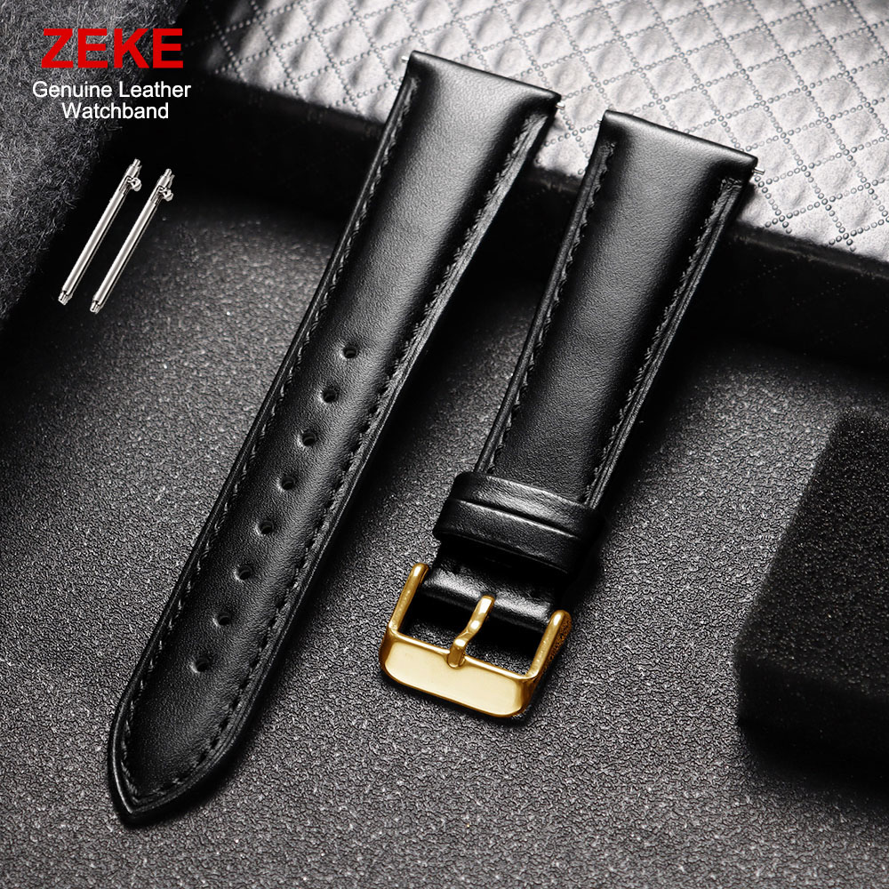 Genuine Leather Wristwatch Ban - Leather Strap Quick Release 评论和价格