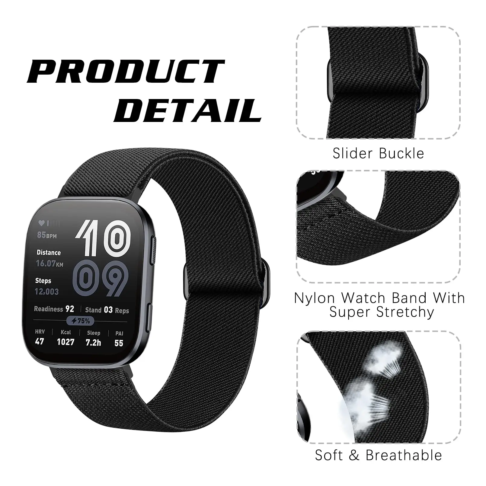 Elastic Nylon strap For Amazfi - Nato Strap Nylon 评论和价格