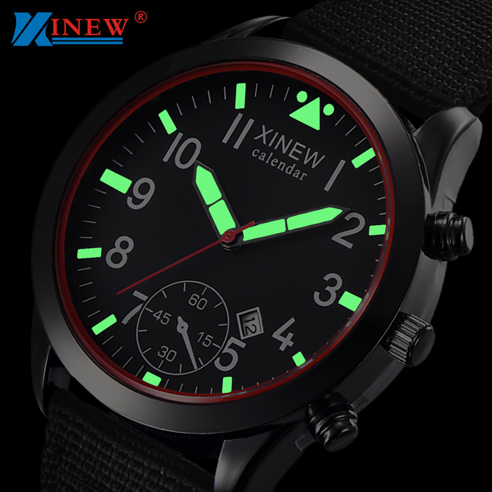 2020 XINEW Watches Men Fashion - Canvas Strap Watch 评论和价格