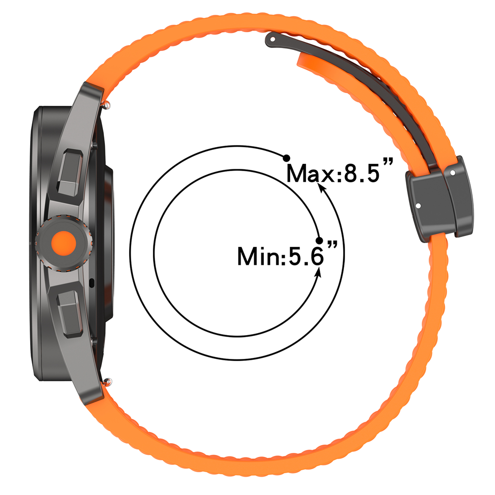 22MM Silicone Strap For HUAWEI - Silicone Watch Band 22Mm 评论和价格