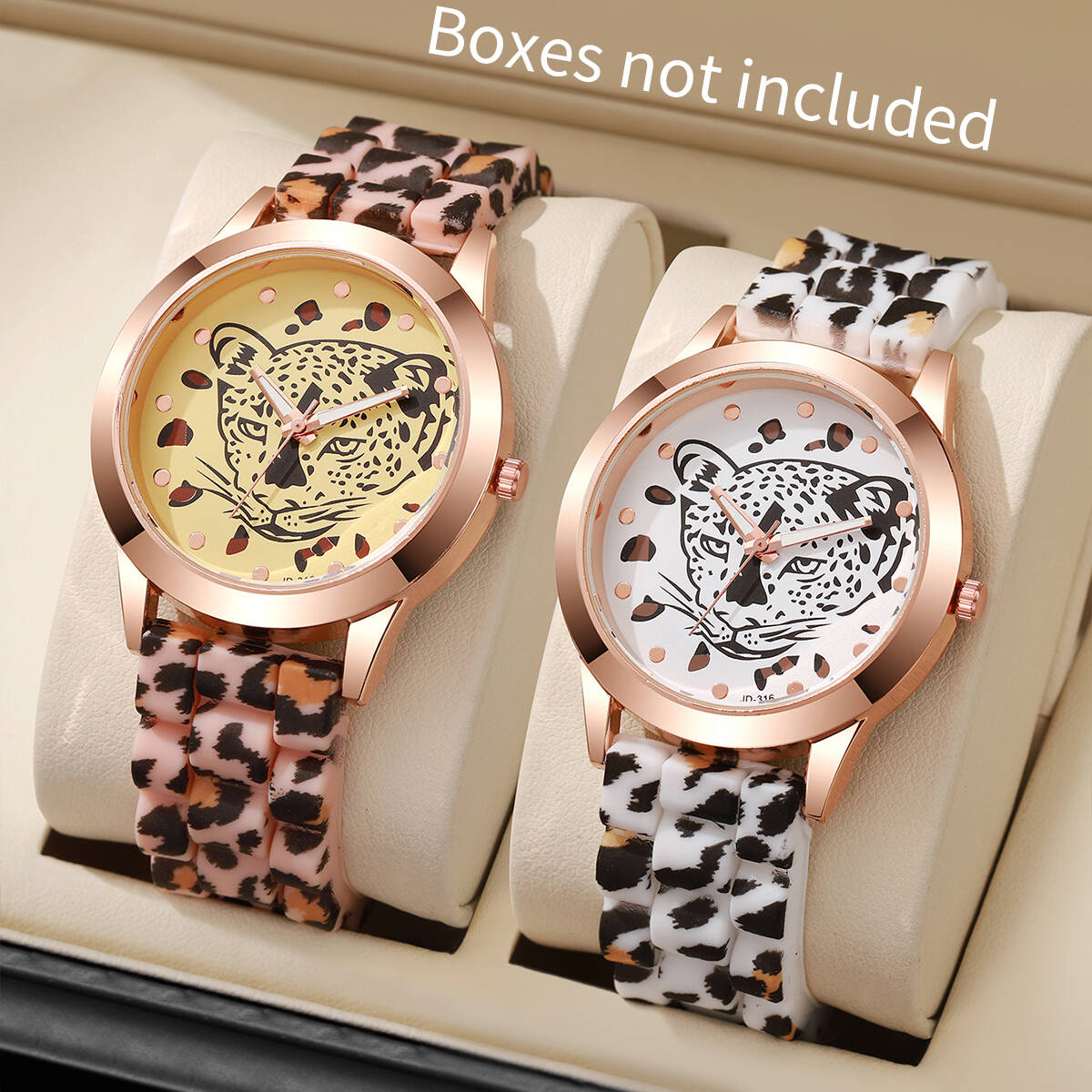 2PCS/Set Fashion Women Watches - Silicone Band Women 评论和价格