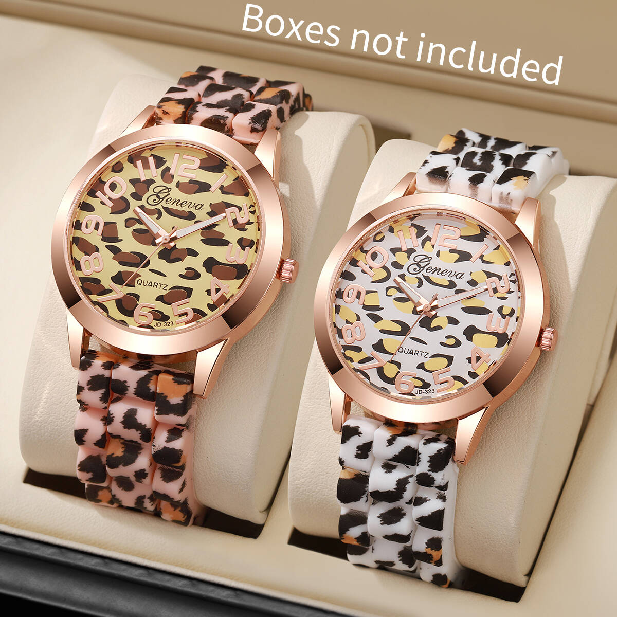 2PCS/Set Fashion Women Watches - Silicone Band Women 评论和价格