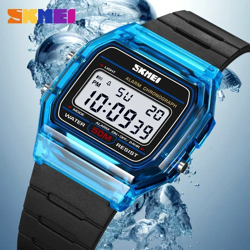 SKMEI 2056 Transparent TPU Str - Rubber Strap Diver 评论和价格