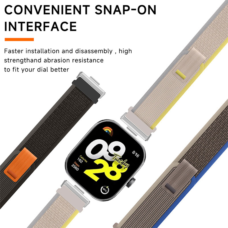 For Xiaomi Redmi Watch 4 Nylon - Sport Loop Velcro 评论和价格