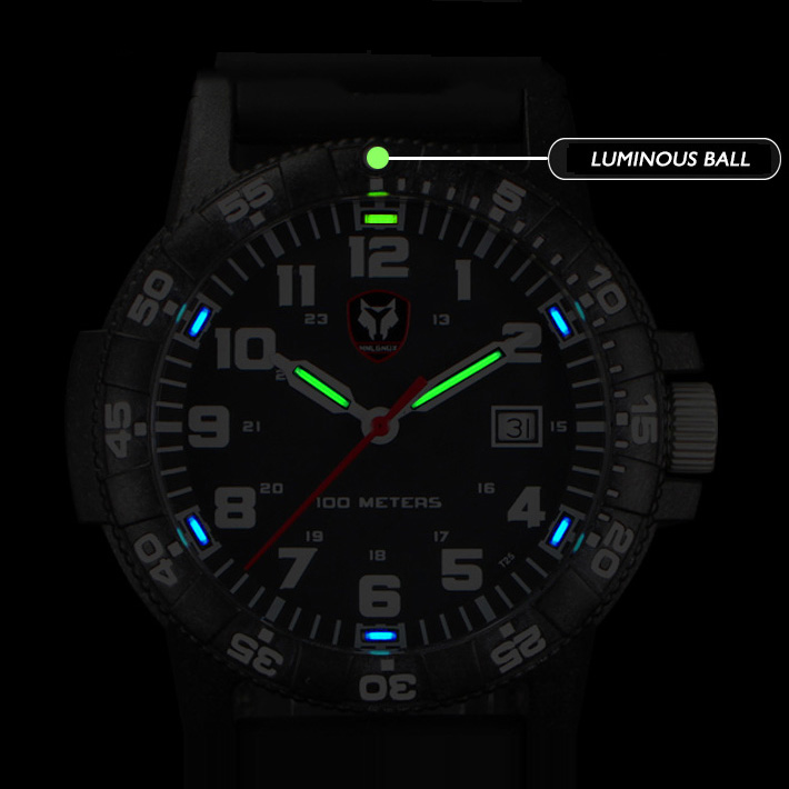 Hnlgnox Mens Pilot Watches Spo - Rubber Strap Diver 评论和价格