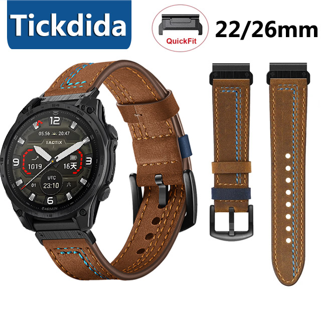 22mm 26mm Genuine Leather Stra - Leather Strap Quick Release 评论和价格