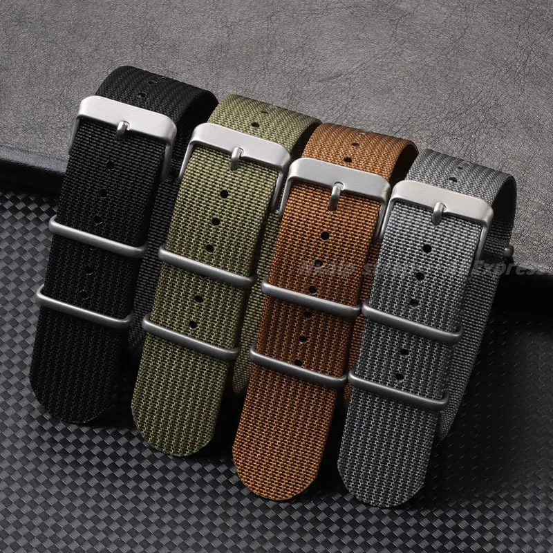 Ribbed Nylon Watch Strap 18mm  - Nato Strap Nylon 评论和价格