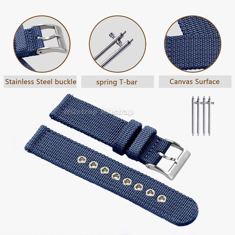Nylon Strap 18mm 20mm 22mm Ban - Nato Strap Nylon 评论和价格