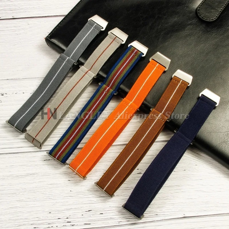 Elastic Nylon Watch Band for S - Parachute Strap Elastic 评论和价格