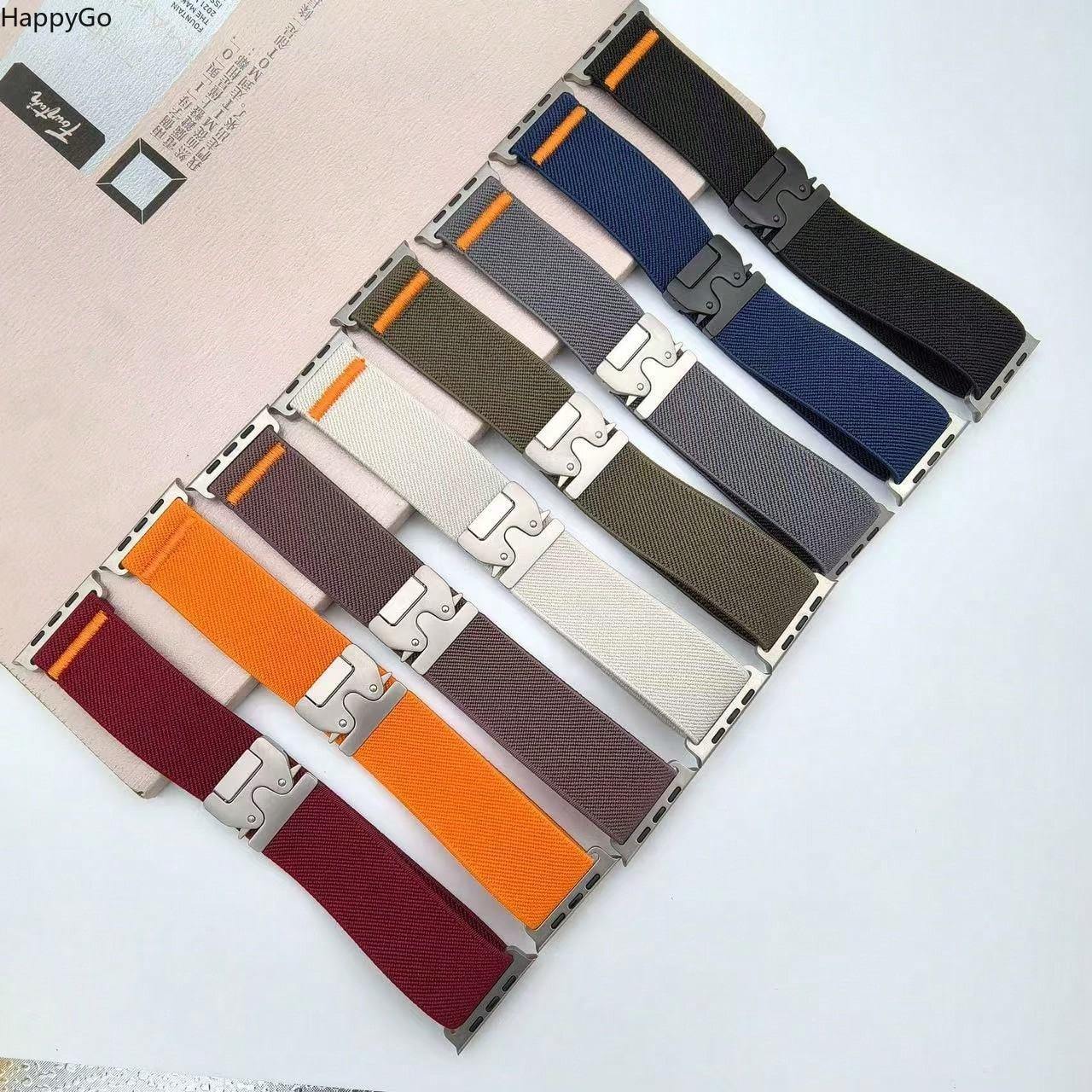 Wide Stretchy Nylon Wrist Stra - Parachute Strap Elastic 评论和价格