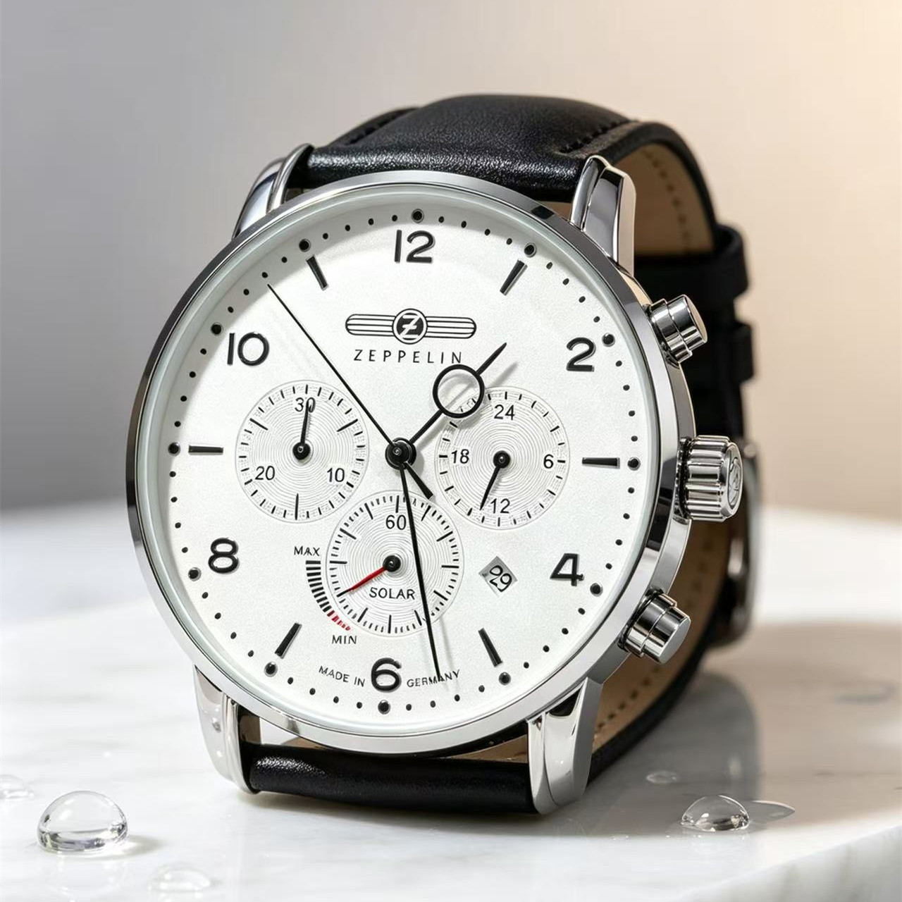 Zeppelin Airship Automatic Dat - Leather Watch Band Men 评论和价格