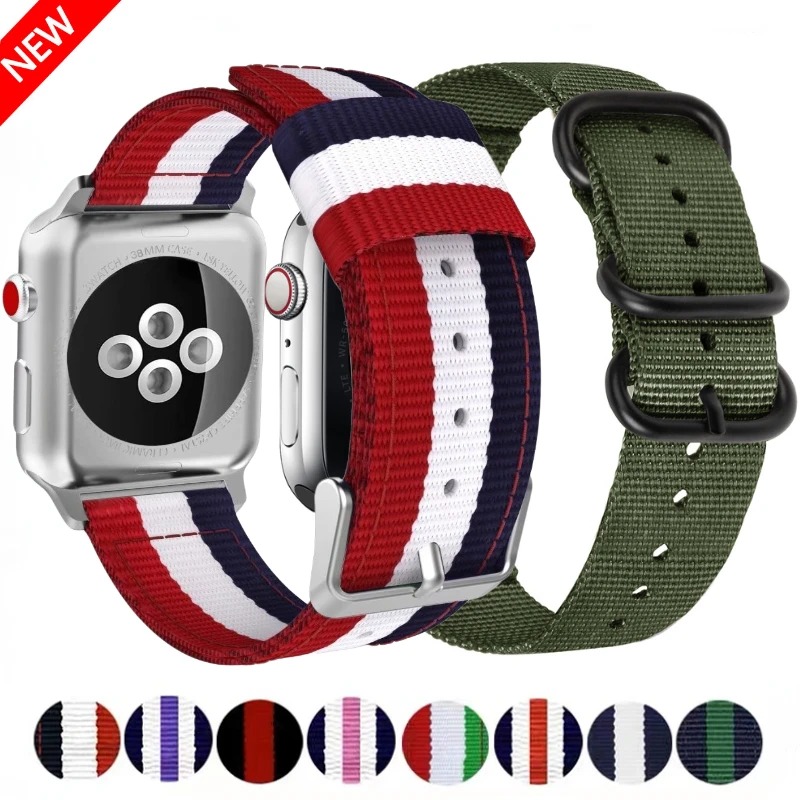 Nylon Canvas Strap For Apple W - Canvas Strap Watch 评论和价格