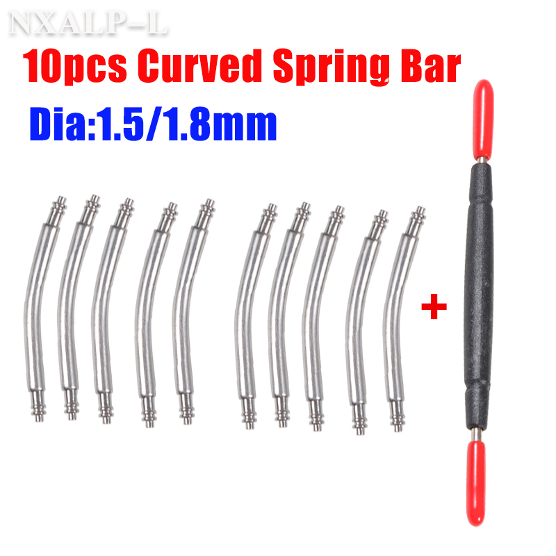 10pcs Curved Spring Bars 1.5 1 - Curved Spring Bar 评论和价格