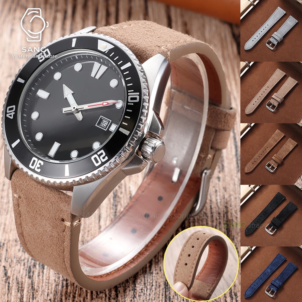 20mm 22mm Universal Men Women  - Suede Strap Watch 评论和价格