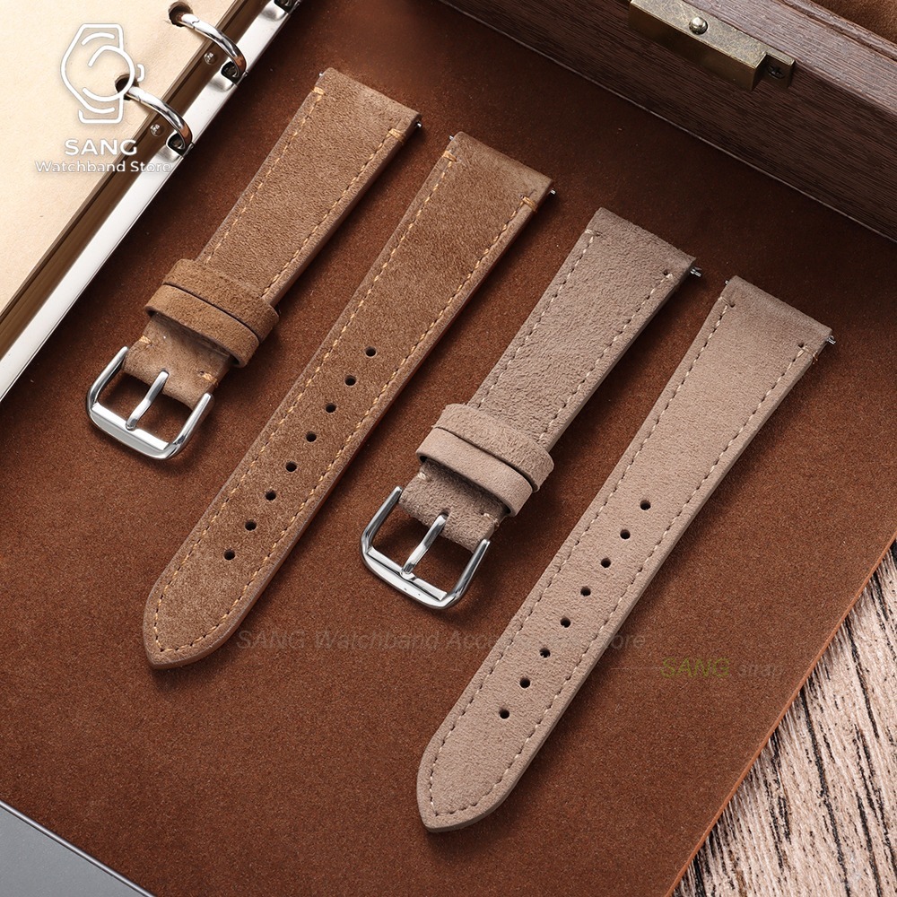 20mm 22mm Universal Men Women  - Suede Strap Watch 评论和价格