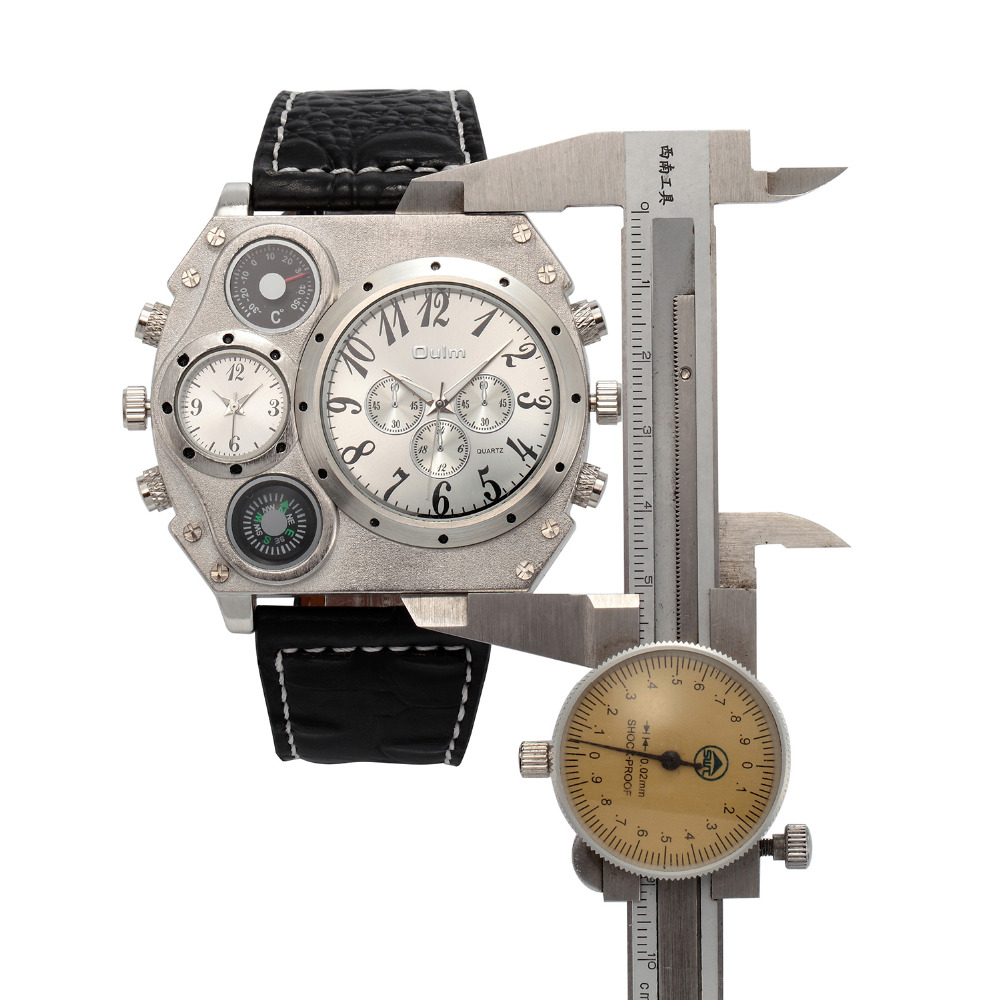 New Model OULM Watch Men Quart - Leather Watch Band Men 评论和价格