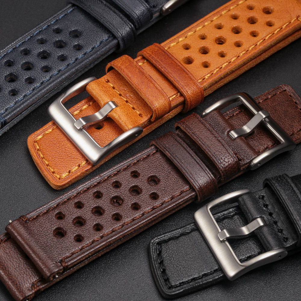 Hemsut Cowhide Watch Band Quic - Leather Strap Quick Release 评论和价格