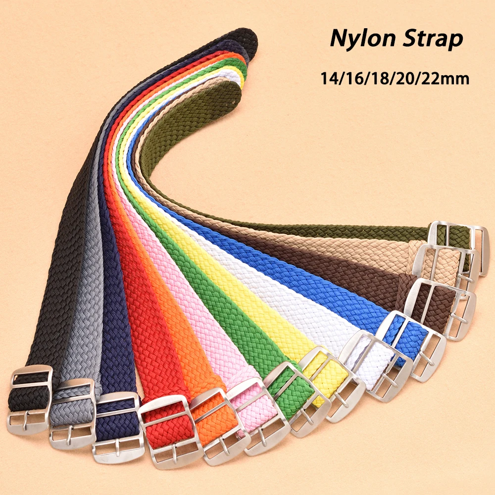 Woven Nylon Watch Strap 14mm 1 - Perlon Strap Woven 评论和价格