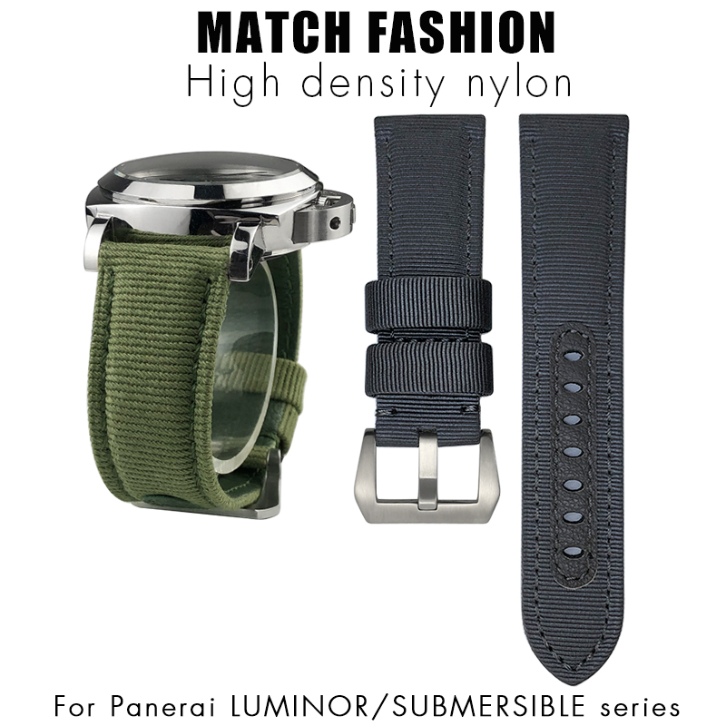 for Panerai 24mm New Nylon Wat - Canvas Strap Watch 评论和价格