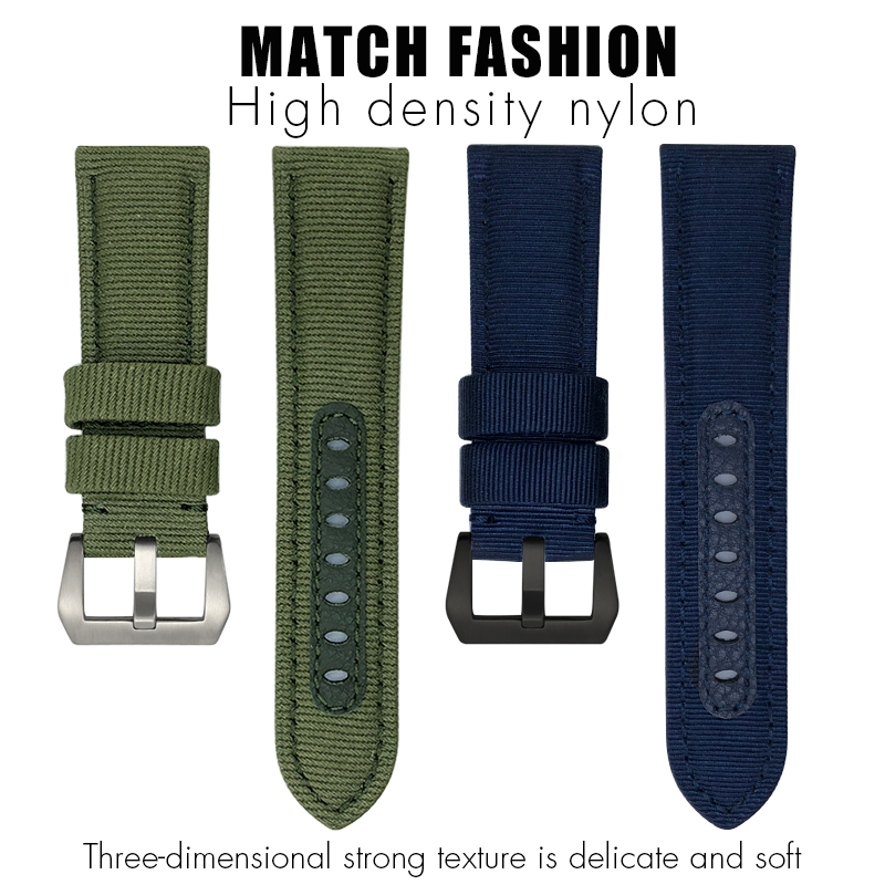 for Panerai 24mm New Nylon Wat - Canvas Strap Watch 评论和价格