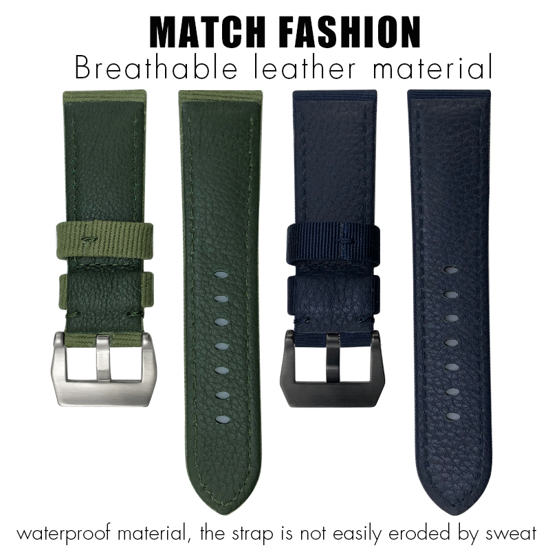 for Panerai 24mm New Nylon Wat - Canvas Strap Watch 评论和价格