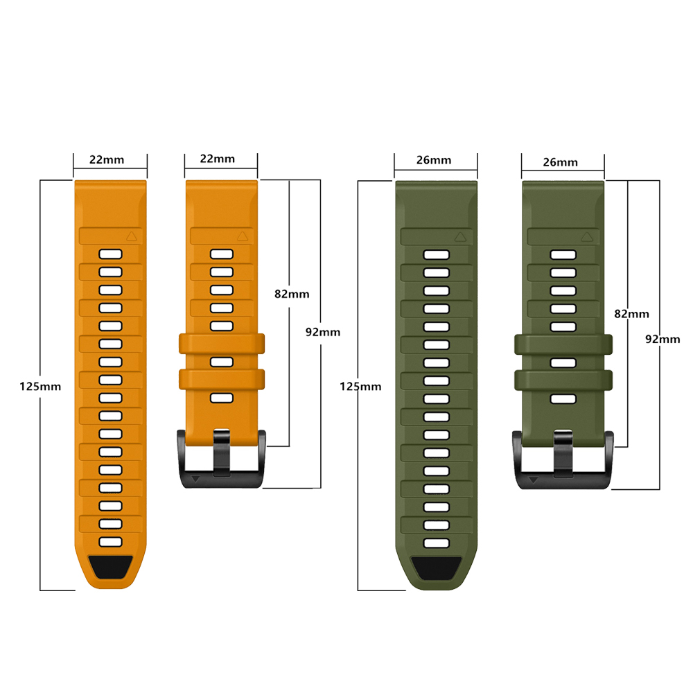 Fenix E 47mm Official QuickFit - Silicone Watch Band 22Mm 评论和价格