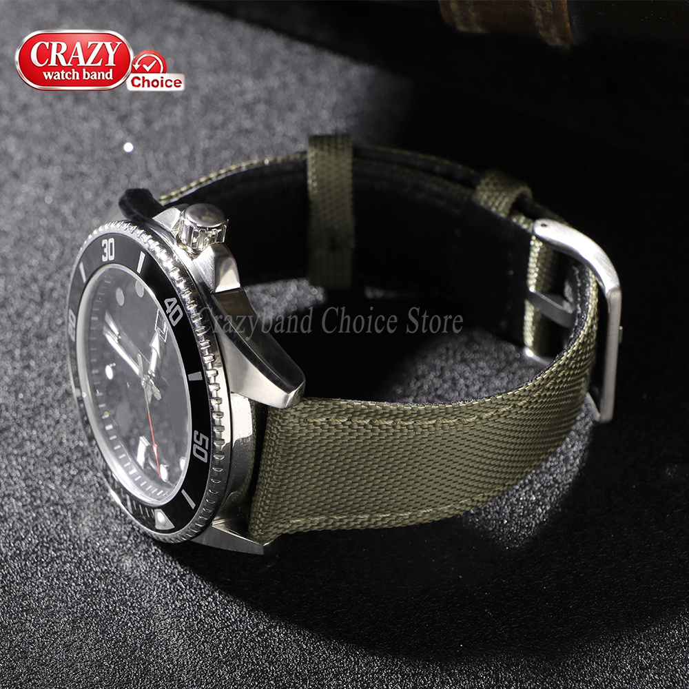 20mm 22mm Canvas Leather Weave - Canvas Strap Watch 评论和价格