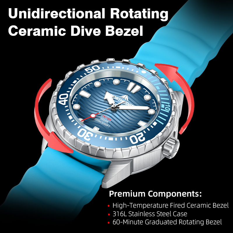 NORTH EDGE 2025 New TRITON Sol - Stainless Bracelet Diver 评论和价格