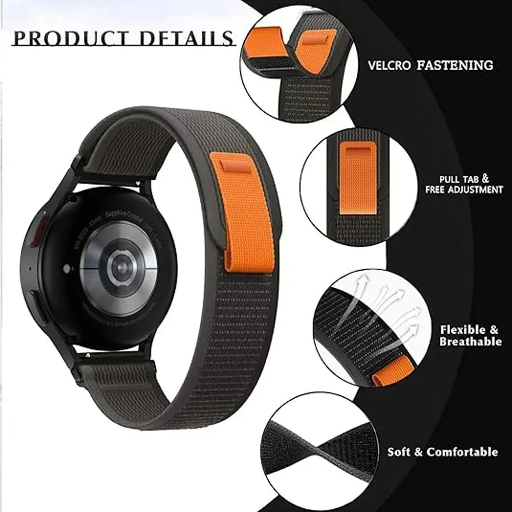 20/22mm Trail Loop Watchband F - Sport Loop Velcro 评论和价格